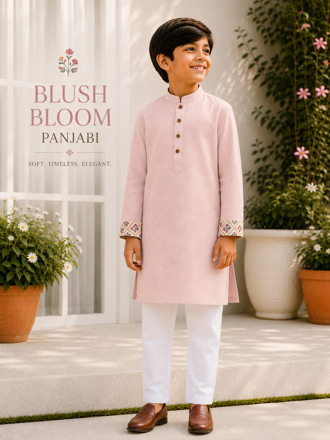 Blush Bloom Panjabi