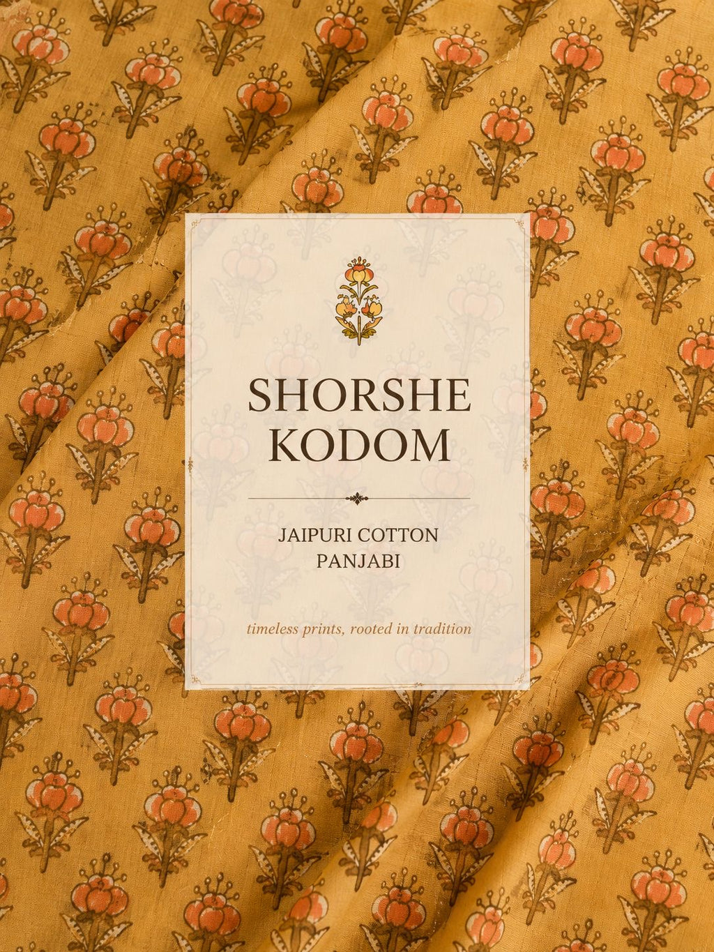 Jaipuri Cotton Panjabi - Shorshe Kodom