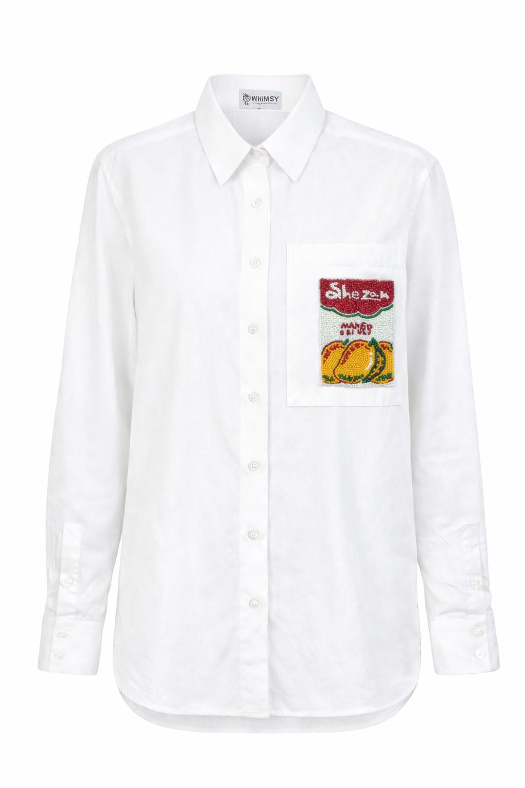 Statement Oversized Shirt - Mango Juice