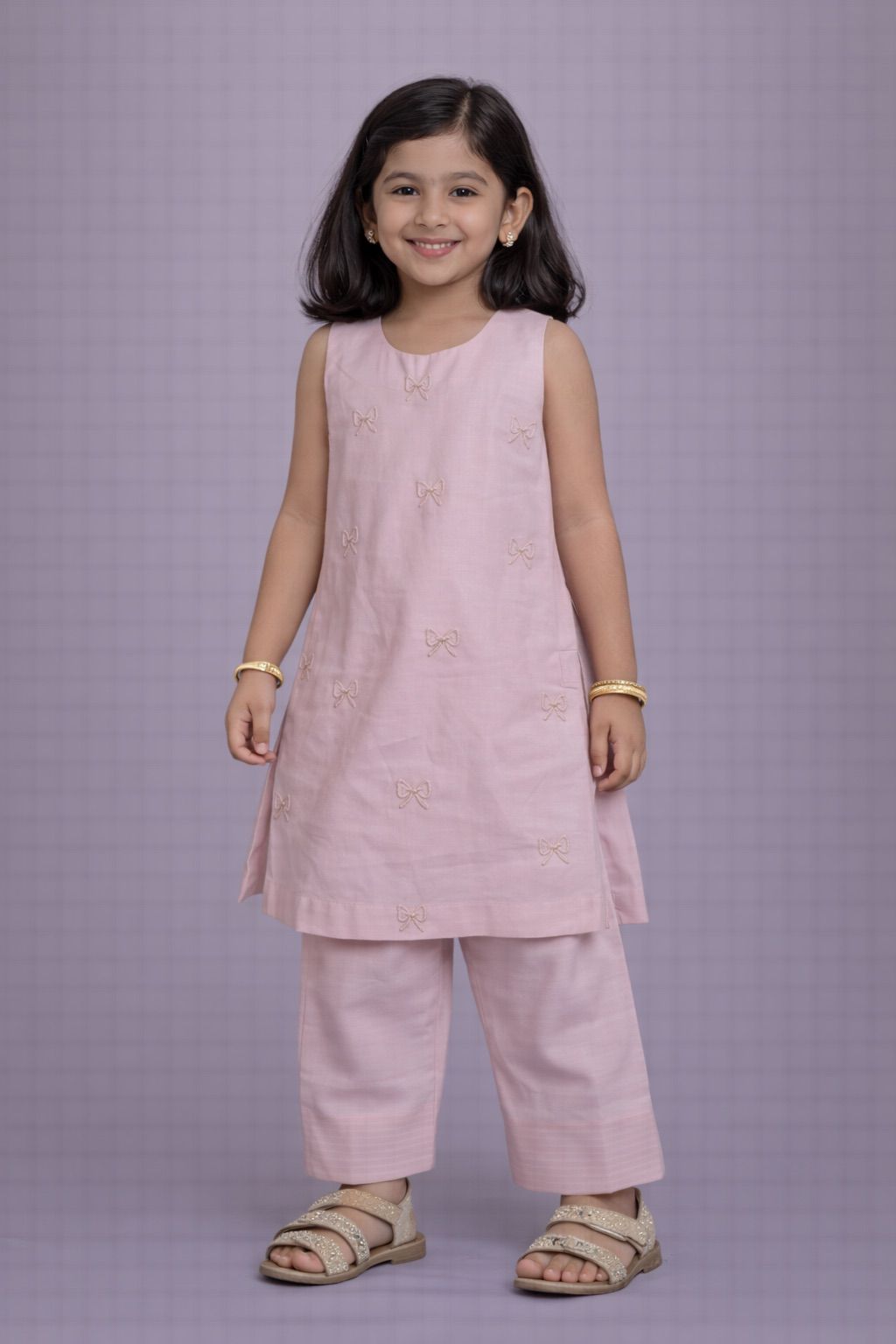 Pearl Bow Bella - Baby Pink