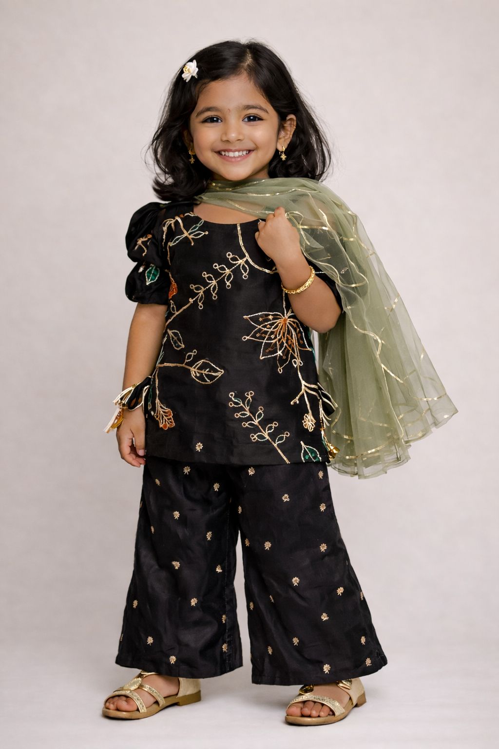 Floral Garden Tissue Sharara