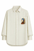 Statement Oversized Shirt - Girl with the Pearl Earring