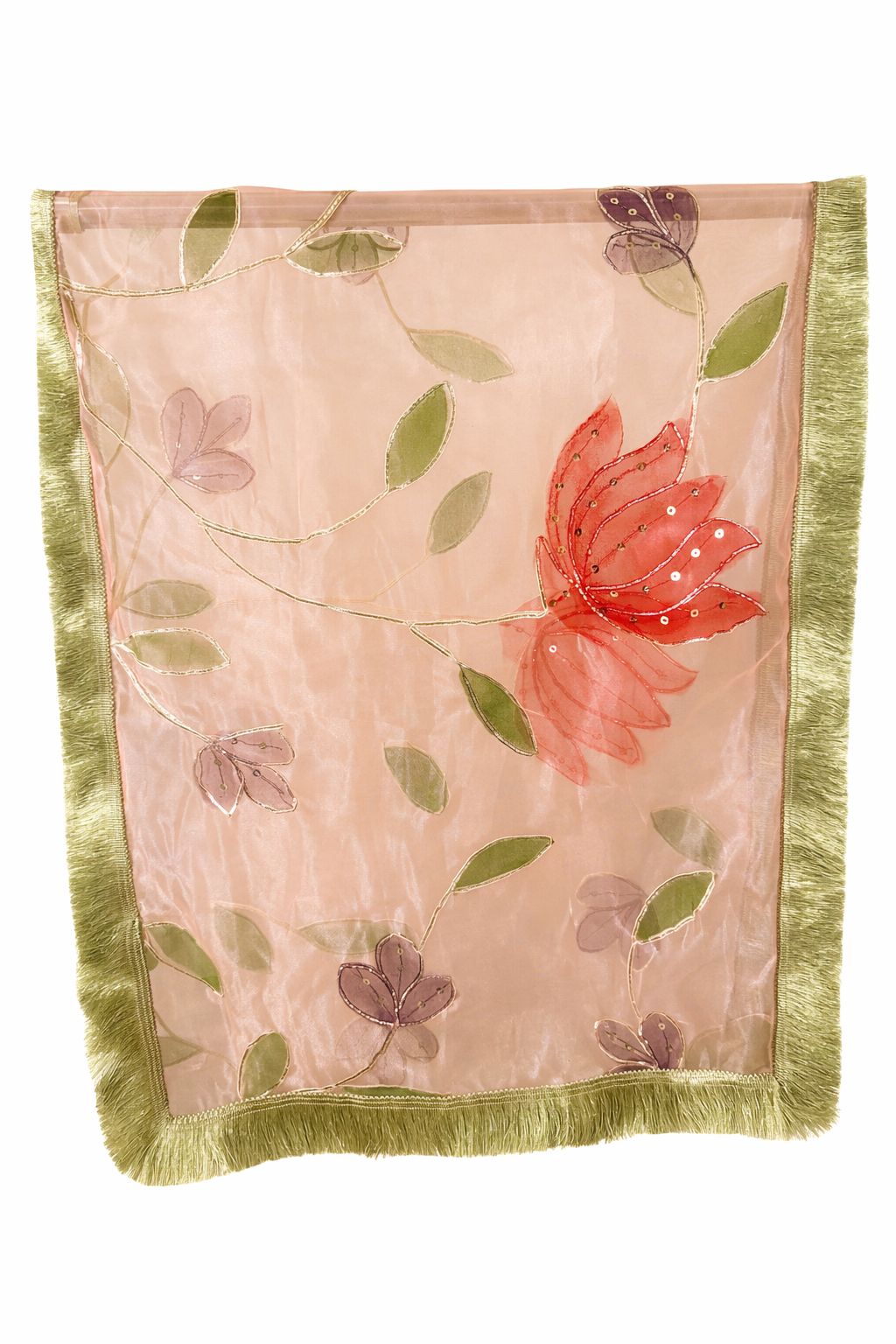 Sequin Dot Sharara - Sage