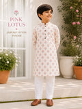 Jaipuri Cotton Panjabi - Pink Lotus